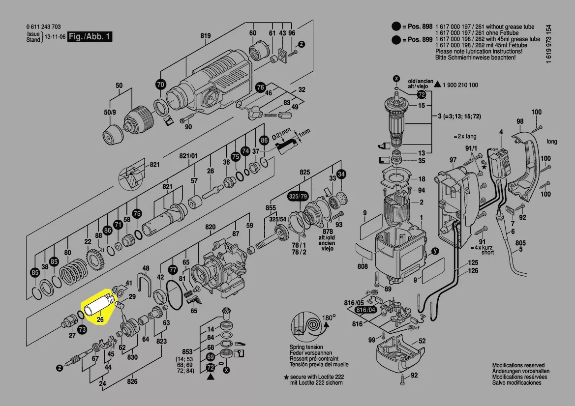 Piston de marteau réf. 1 618 700 063 BOSCH
